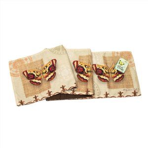 NWT Papillon Du Nuit Butterflies Table Runner USA